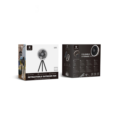 Lenyes LHF11 Led Işıklı 4 Kademeli Çok Fonksiyonlu Soğutucu Fan Beyaz