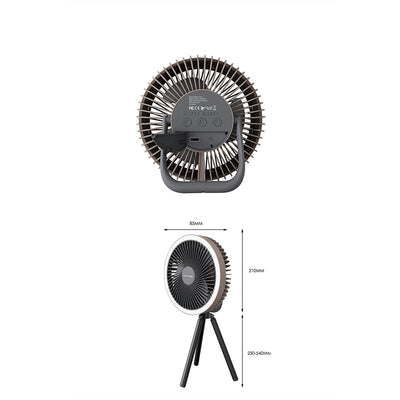 Lenyes LHF11 Led Işıklı 4 Kademeli Çok Fonksiyonlu Soğutucu Fan Beyaz