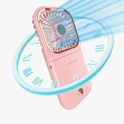 Lenyes LHF13 Powerbank Özellikli Standlı Portatif Soğutucu El Fanı Beyaz