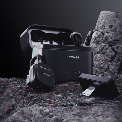 Lenyes LM209 Lightning Portlu Kablosuz Yaka Mikrofonu Siyah