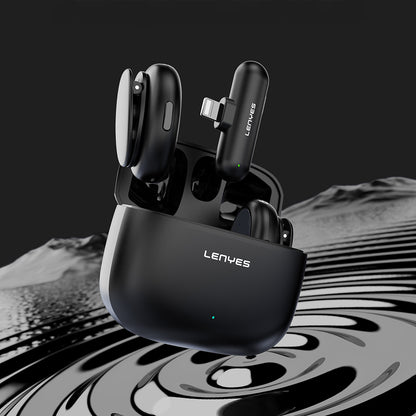 Lenyes LM211-L Yapay Zeka Destekli Lightning Portlu Kablosuz Yaka Mikrofonu