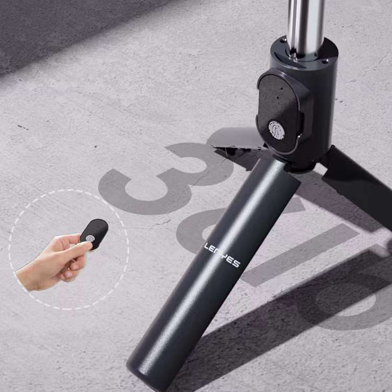 Lenyes LPH101 Canlı Yayın Dolgu Işıklı Tripod ve Selfie Çubuğu Siyah