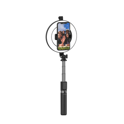 Lenyes LPH102 Uzaktan Kumandalı Çok Fonksiyonlu Ring Light Selfie Çubuğu Siyah