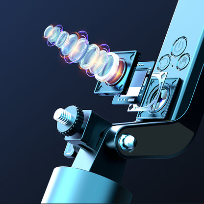 Lenyes LPH108 Canlı Yayın Dolgu Işıklı Kumandalı 360 Derece Dönebilen Selfie Çubuğu ve Tripod