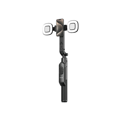 Lenyes LPH119 Yapay Zeka Destekli Dolgu Işıklı Kumandalı 360 Derece Dönebilen Selfie Çubuğu ve Tripod