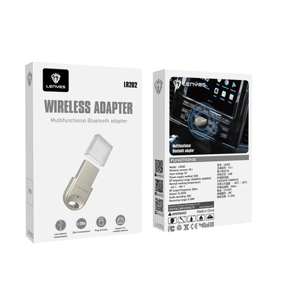 Lenyes LR202 USB Bluetooth 5.1 Wireless Transmitter Adaptör
