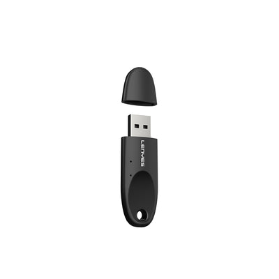 Lenyes LR205 USB Bluetooth 5.1 Class 2 Wireless Transmitter Adaptör Siyah