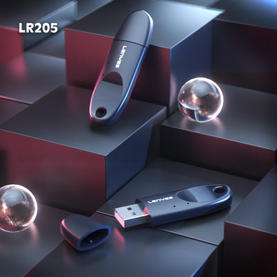Lenyes LR205 USB Bluetooth 5.1 Class 2 Wireless Transmitter Adaptör Siyah