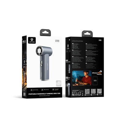 Lenyes LTF01 Dijital LED Göstergeli 3 Kademeli Portatif Soğutucu El Fanı