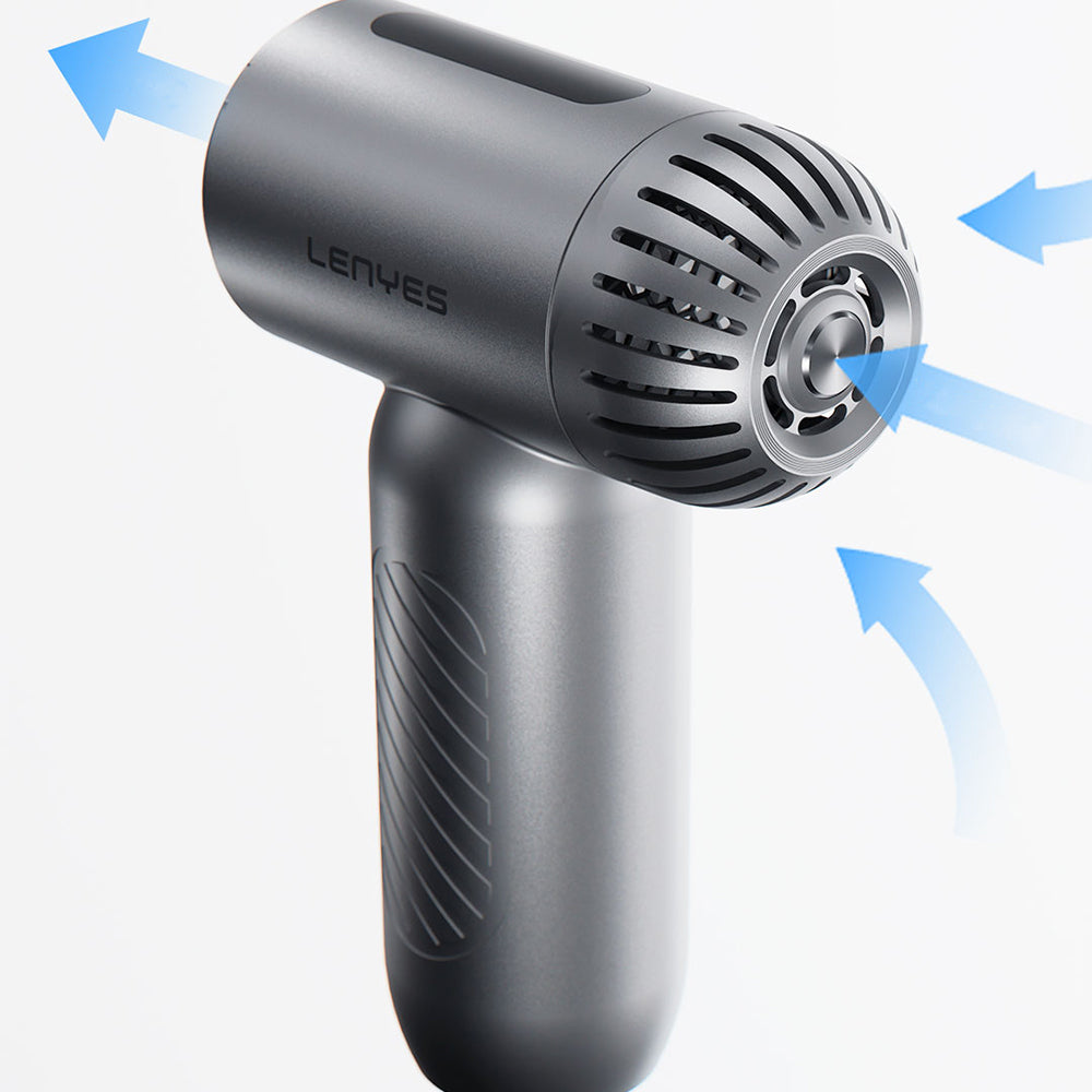 Lenyes LTF02 Dijital LED Göstergeli 4 Kademeli Çok Fonksiyonlu Turbo El Fanı