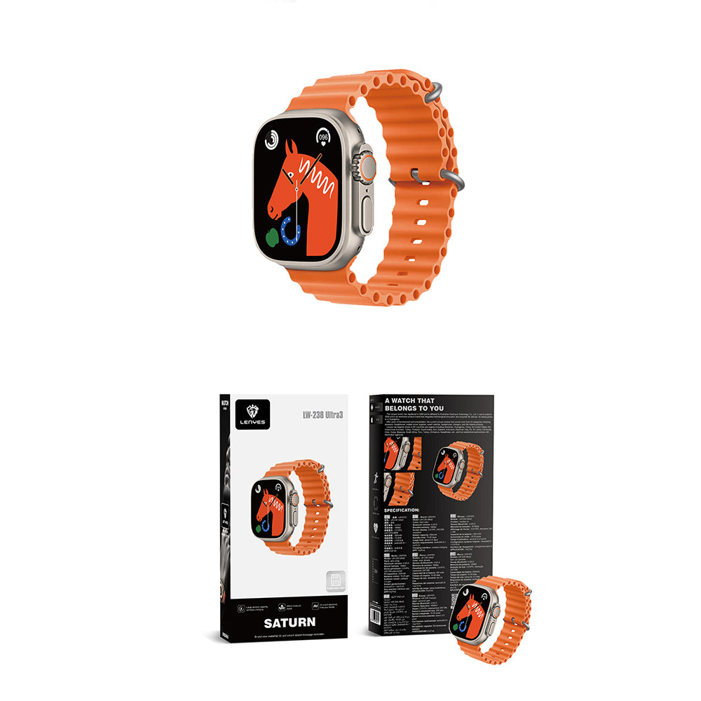 Lenyes LW-238 Ultra3 Saturn Serisi iOS ve Android Uyumlu Akıllı Saat