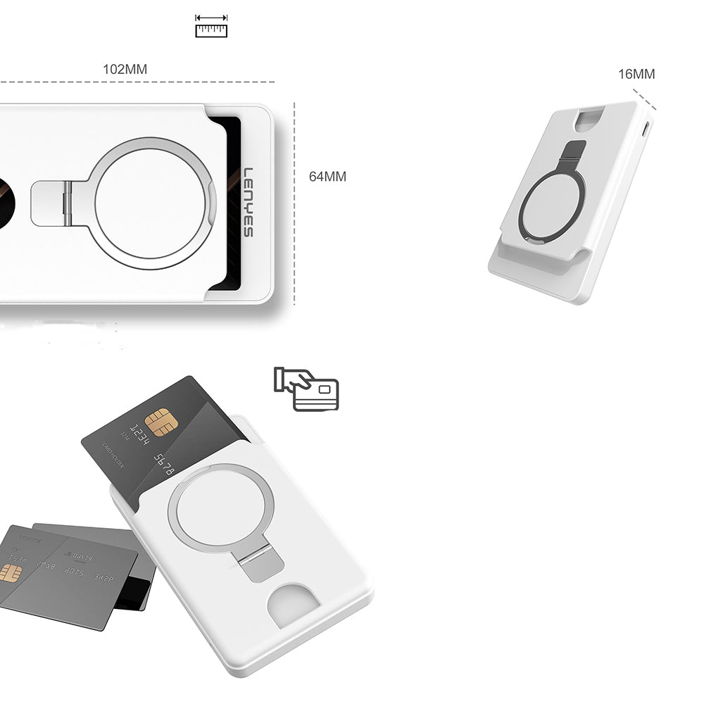 Lenyes PW0006D PD 20W Hızlı Şarj Özellikli Kartlıklı Standlı Wireless Powerbank 15W 5000mAh