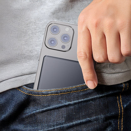 Lenyes PW037D Ultra İnce Dijital LED Ekranlı Wireless Powerbank 5000mAh