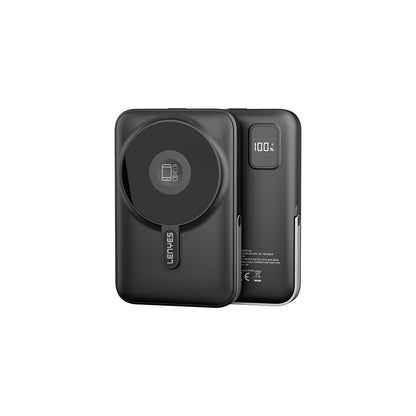 Lenyes PW1002D 20W Dijital LED Ekranlı Standlı Wireless Powerbank 15W 10000mAh