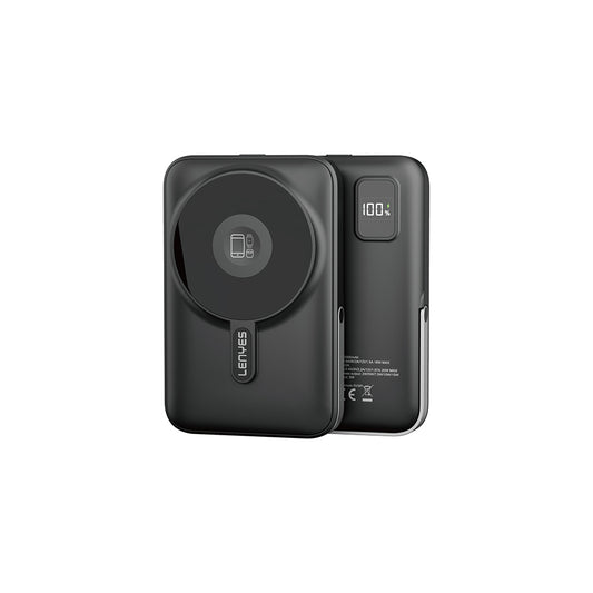Lenyes PW1002D 20W Dijital LED Ekranlı Standlı Wireless Powerbank 15W 10000mAh