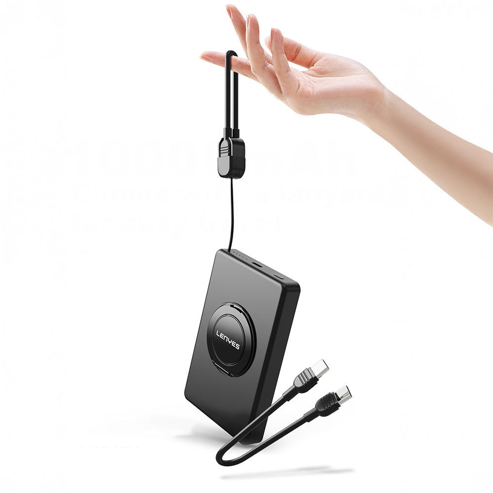 Lenyes PW1005D Standlı Akıllı Saat Kablosuz Şarj Özellikli Wireless Powerbank 20W 10000mAh