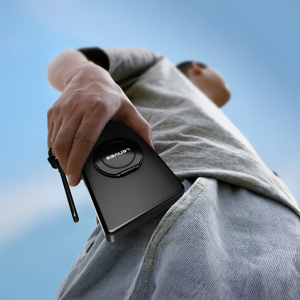 Lenyes PW1005D Standlı Akıllı Saat Kablosuz Şarj Özellikli Wireless Powerbank 20W 10000mAh