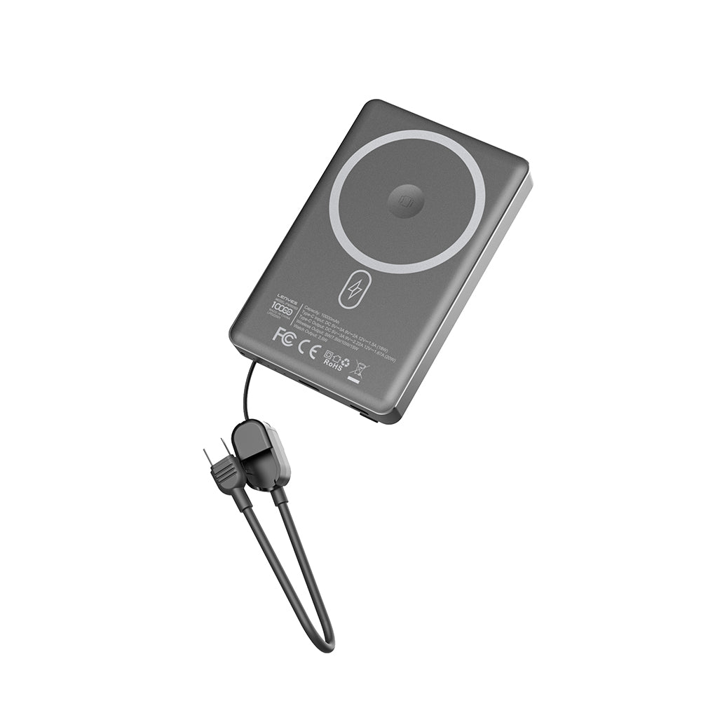 Lenyes PW1005D Standlı Akıllı Saat Kablosuz Şarj Özellikli Wireless Powerbank 20W 10000mAh