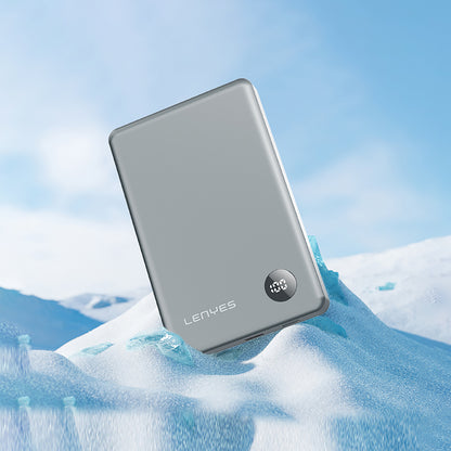 Lenyes PW137D 20W Ultra İnce Dijital LED Ekranlı Wireless Powerbank 15W 10000mAh