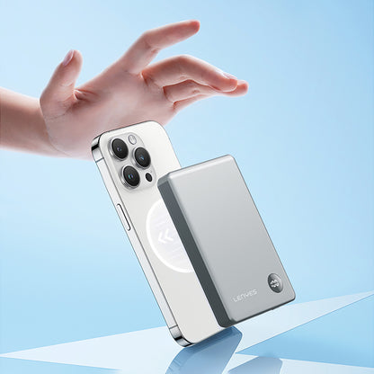 Lenyes PW137D 20W Ultra İnce Dijital LED Ekranlı Wireless Powerbank 15W 10000mAh