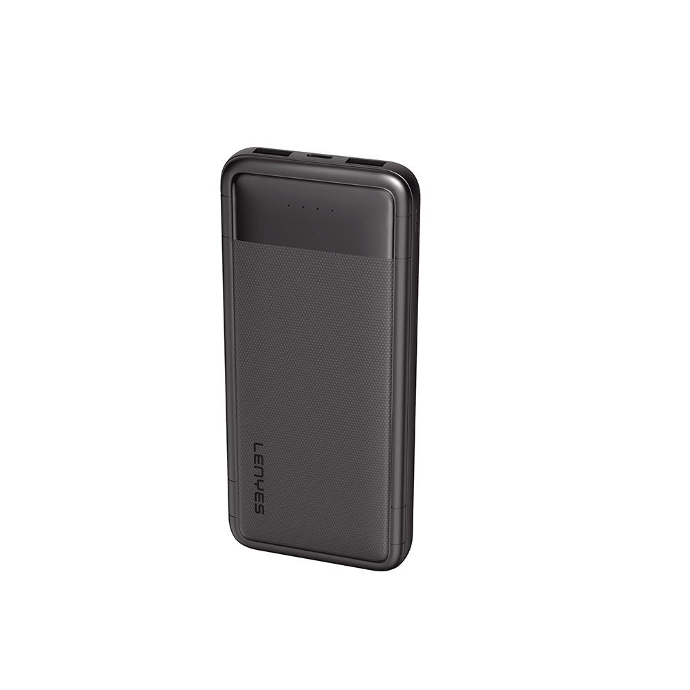 Lenyes PX133P Led Işık Göstergeli Taşınabilir Powerbank 10W 10000mAh Siyah