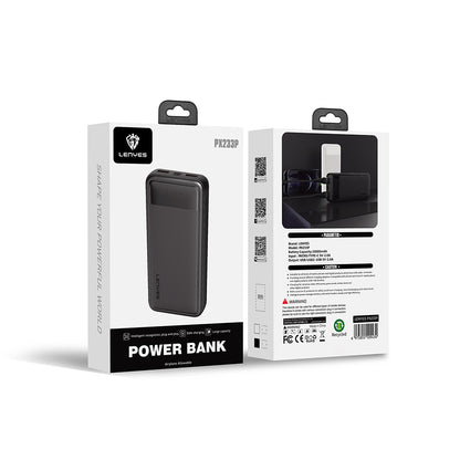 Lenyes PX233P Led Işık Göstergeli Taşınabilir Powerbank 10W 20000mAh