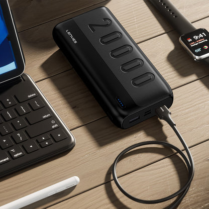 Lenyes PX235P Led Işık Göstergeli Taşınabilir Powerbank 10W 20000mAh