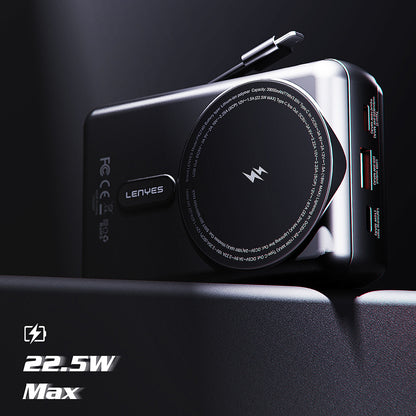 Lenyes PX274D PD 22.5W Standlı M-safe Şarj Özellikli Wireless Powerbank 15W 20000mAh