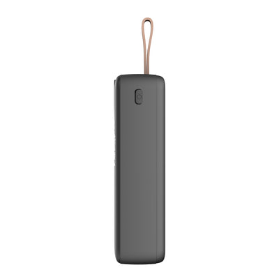 Lenyes PX387D LED Göstergeli Taşınabilir Mini Powerbank 22.5W 30.000mAh Siyah