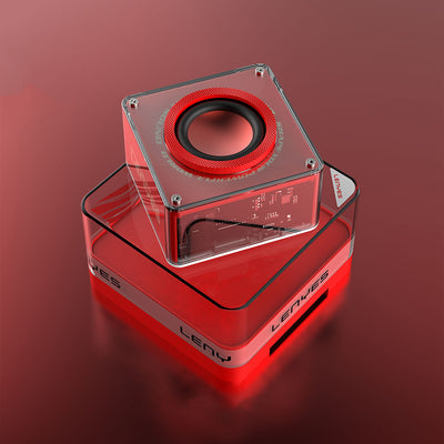 Lenyes S222 Mini TWS Kablosuz Bluetooth Hoparlör v5.3 5W Kırmızı