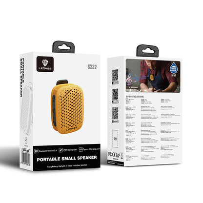 Lenyes S232 TWS Mandallı Bluetooth Speaker Hoparlör v5.4