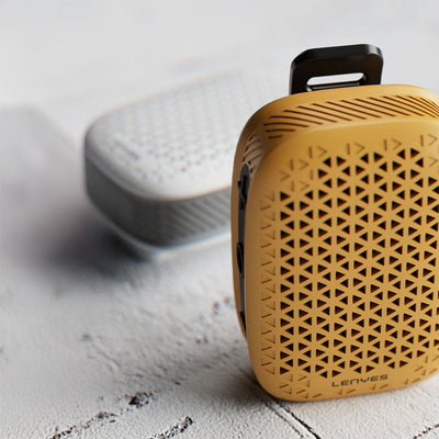Lenyes S232 TWS Mandallı Bluetooth Speaker Hoparlör v5.4 Sarı