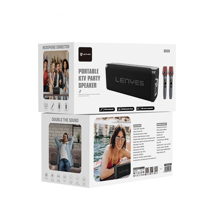 Lenyes S829 Karaoke Mikrofonlu Bluetooth Speaker Hoparlör v5.0