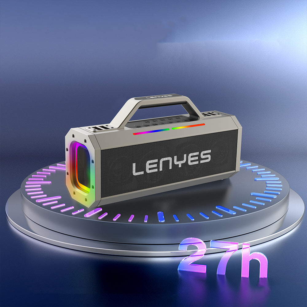 Lenyes S833 RGB Led Işıklı Bluetooth Speaker Hoparlör ve Karaoke Bluetooth Mikrofon v5.0