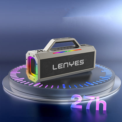 Lenyes S833 RGB Led Işıklı Bluetooth Speaker Hoparlör ve Karaoke Bluetooth Mikrofon v5.0