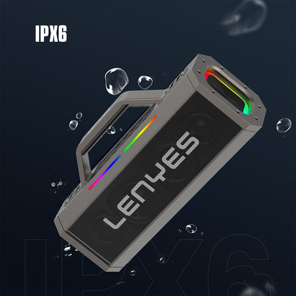 Lenyes S833 RGB Led Işıklı Bluetooth Speaker Hoparlör ve Karaoke Bluetooth Mikrofon v5.0