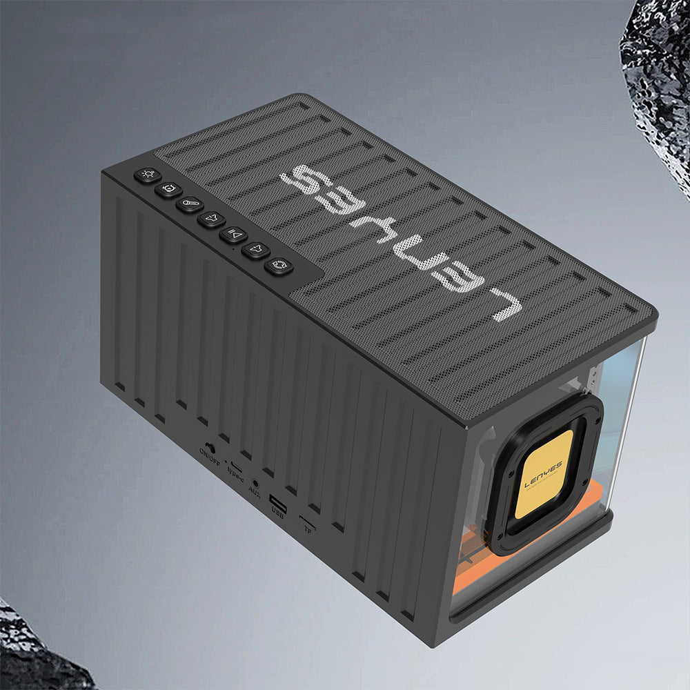 Lenyes S839 RGB Işıklı Taşınabilir TWS Bluetooth Hoparlör v5.2