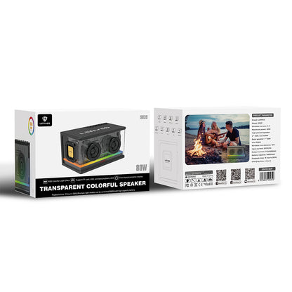 Lenyes S839 RGB Işıklı Taşınabilir TWS Bluetooth Hoparlör v5.2