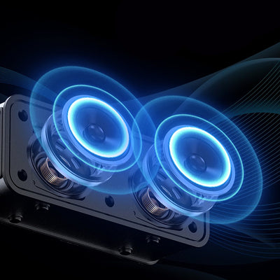 Lenyes S856 RGB Işıklı Mikrofonlu Bluetooth Speaker Hoparlör v5.0 Siyah