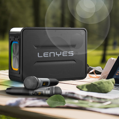 Lenyes S859 RGB Işıklı Çift Mikrofonlu TWS Bluetooth Speaker Hoparlör v5.3