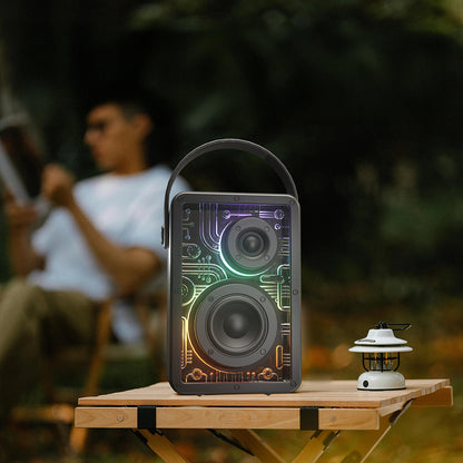 Lenyes S860 RGB Işıklı Taşınabilir Bluetooth Speaker Hoparlör v5.3