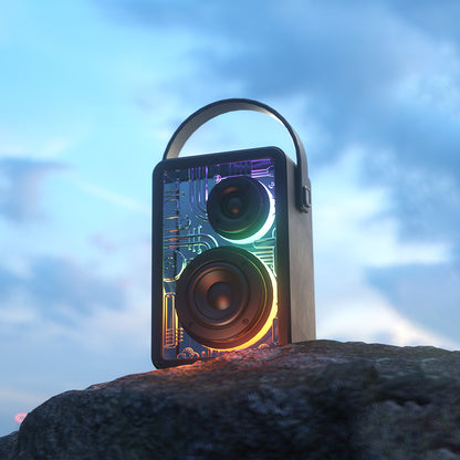 Lenyes S860 RGB Işıklı Taşınabilir Bluetooth Speaker Hoparlör v5.3