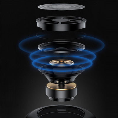 Lenyes S865 Luminous Serisi Su Geçirmez Çoklu Giriş RGB Işıklı TWS Bluetooth Hoparlör v5.3 40W Siyah