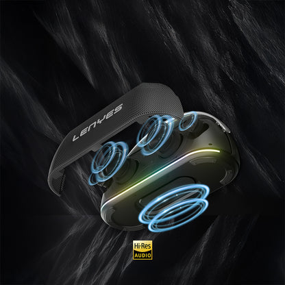 Lenyes S869 RGB Işıklı Çift Mikrofonlu Taşınabilir Bluetooth Hoparlör v5.3