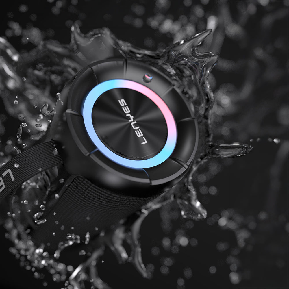 Lenyes S871 RGB Işıklı Taşınabilir Su Geçirmez TWS Bluetooth Hoparlör
