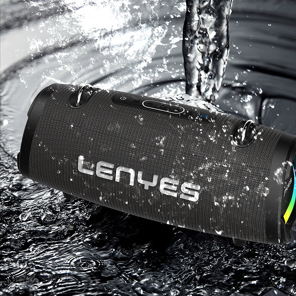Lenyes S872 RGB Işıklı Taşınabilir Çift Mikrofonlu TWS Bluetooth Speaker Hoparlör v5.3