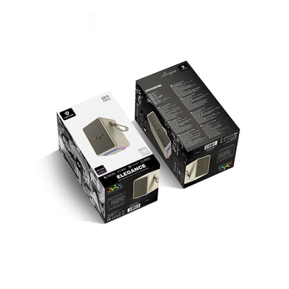 Lenyes S874 Su Geçirmez Özellikli RGB Işıklı Askılı Taşınabilir TWS Bluetooth Hoparlör v5.3