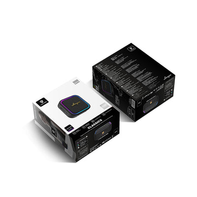 Lenyes S890 Su Geçirmez Özellikli RGB Işıklı Askılı Mini OTG-TWS Bluetooth Hoparlör v5.3 Siyah