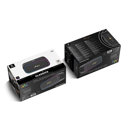 Lenyes S891 RGB Işıklı Taşınabilir Su Geçirmez OTG-TWS Bluetooth Hoparlör v5.3 80W