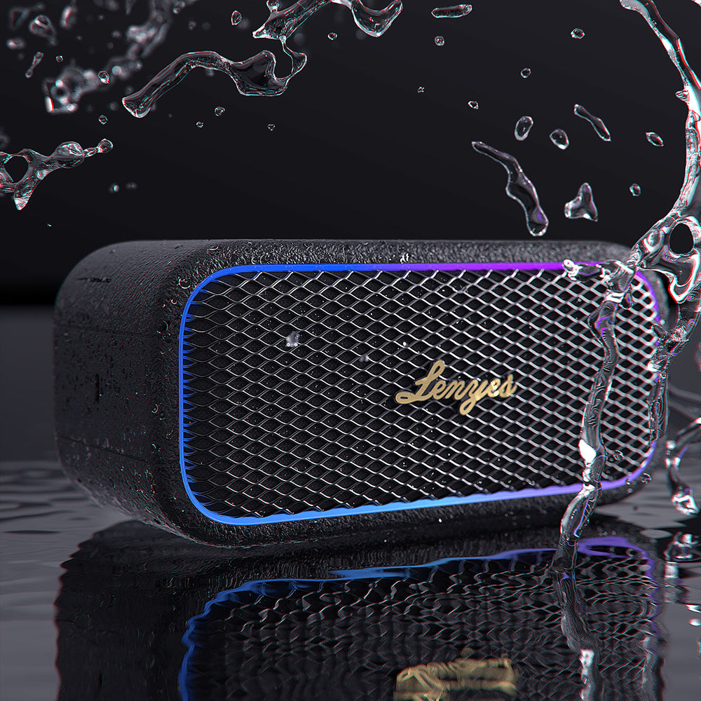 Lenyes S891 RGB Işıklı Taşınabilir Su Geçirmez OTG-TWS Bluetooth Hoparlör v5.3 80W